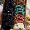 Medium sized Satin scrunchies : Pack of 2